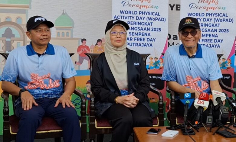 Majlis Sambutan World Physical Activity Day (WoPAD) Peringkat Kebangsaan 2025 di Dataran Putrajaya, hari ini.